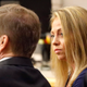 Fired Dallas police officer Amber Guyger looks toward her attorney before proceedings in her murder trial in Dallas